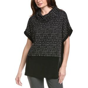 Joseph Ribkoff Womens  Printed Top, Black